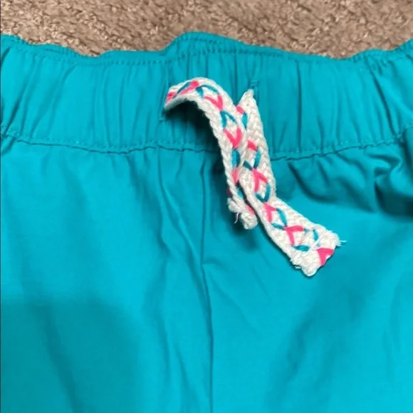Size 14/16 Teal Blue Swim Athletic Shorts Drawstring Waistband Bundle - Picture 3 of 7